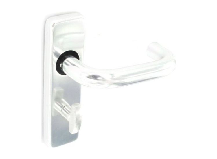 Securit S3026 Aluminium Bathroom Handles Polished (Pair)