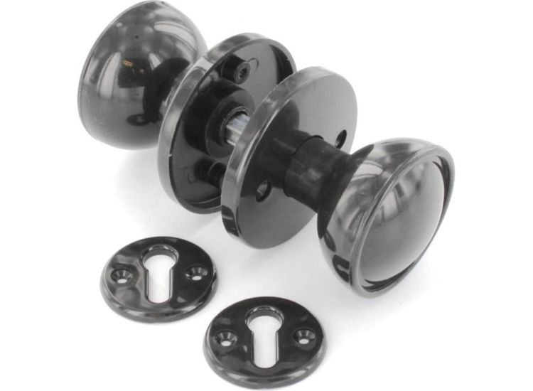 Securit S3241 Plastic Mortice Knob Set Brown