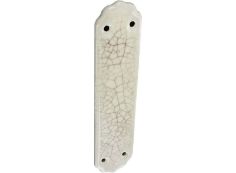 Securit S3288 Ceramic Finger Plate Cracked Cream