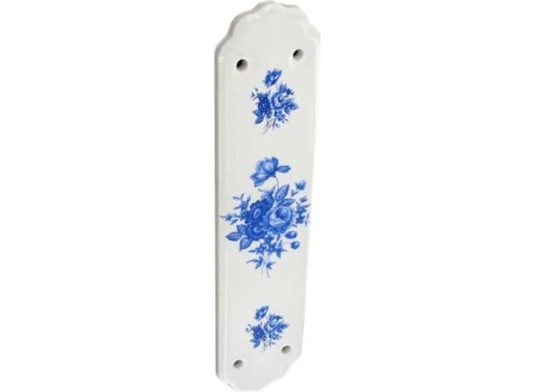 Securit S3289 Finger plate white / blue
