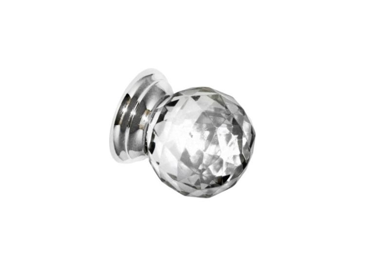 Securit S3551 Glass Ball Cupboard Knobs CP