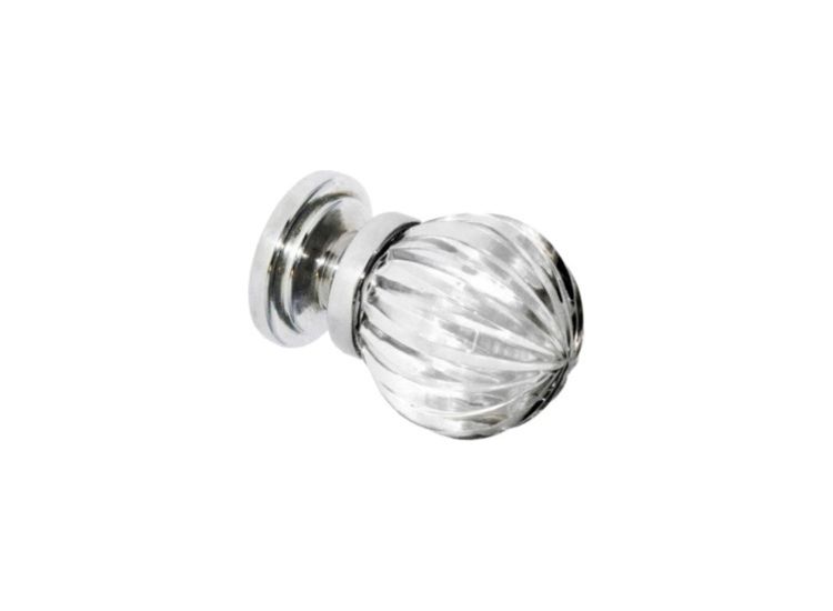 Securit S3552 Glass Pumpkin Cupboard Knobs CP