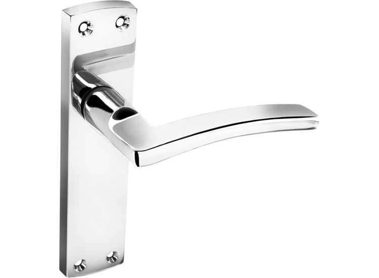 Smiths Architectural LB11CP-P Nova Latch Lever On Back Plate CP