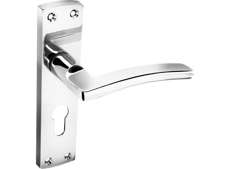 Smiths Architectural LB13CP-P Nova Euro Lever On Back Plate CP