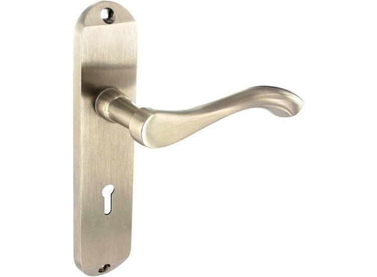 Smiths Architectural LB20SN-P Europa Lock Lever On Back Plate SN