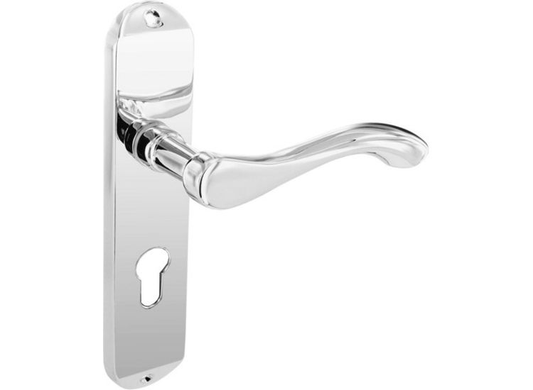 Smiths Architectural LB23CP-P Europa Euro Lever On Back Plate CP