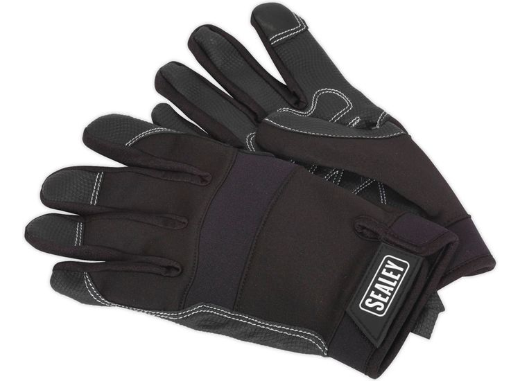 Sealey Mechanic's Gloves Light Palm Tactouch