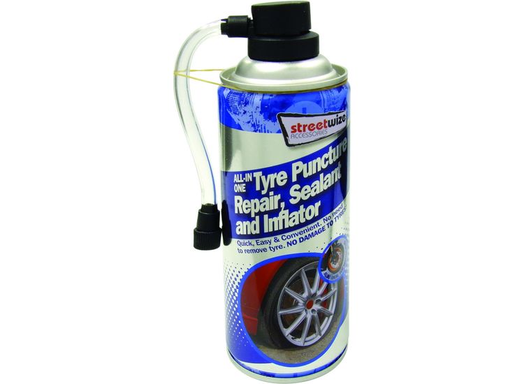 Streetwize SWCHEM8 Tyre Puncture Repair, Sealer &amp; Inflator