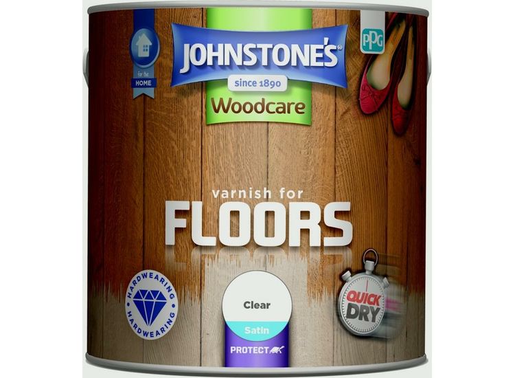 Johnstone's 309312 Varnish For Floors Satin 2.5L