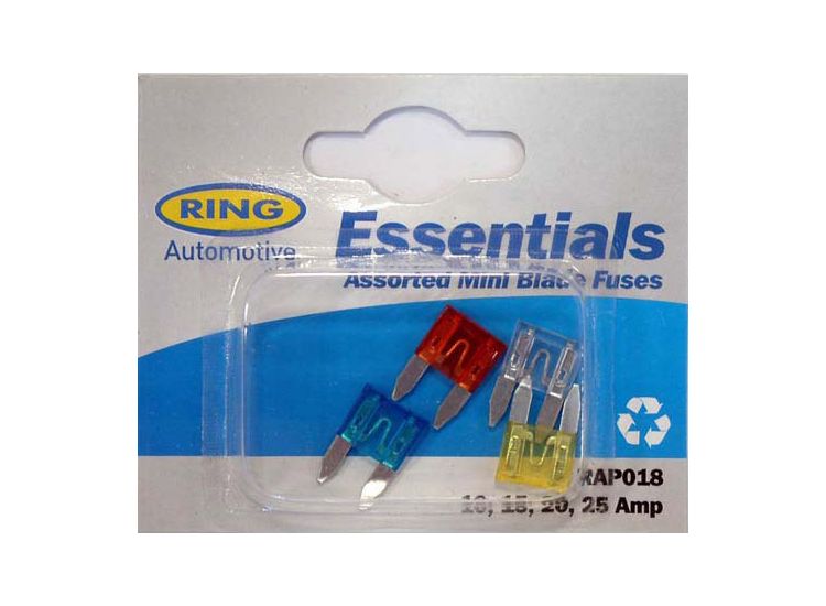 Ring RAP018 Assorted Mini Blade Fuse