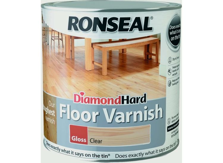 Ronseal Diamond Hard Clear Varnish 2.5L