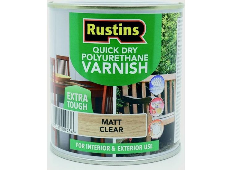 Rustins Polyurethane Matt Varnish 500ml