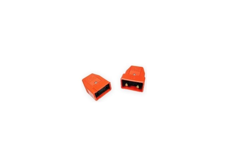 Dencon BP9417OR 10A, 2 Pin Nylon Connector, Orange