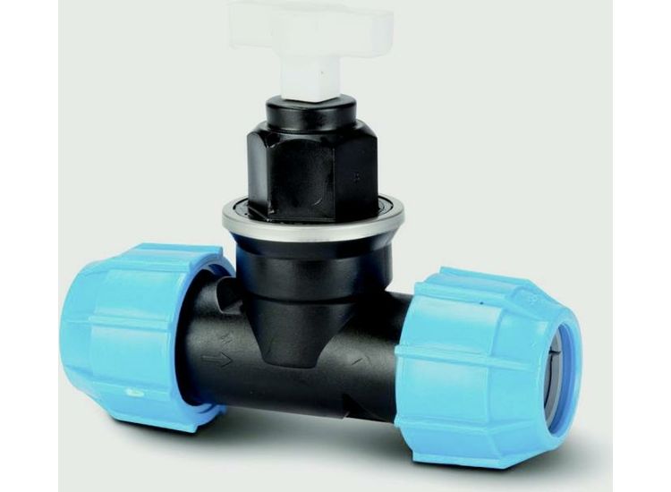 Eurotrade MDPE Compression Stop Valve