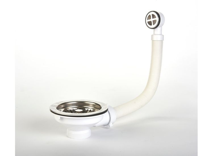 Make PRO011 Stainless Steel Basket Strainer With Overflow