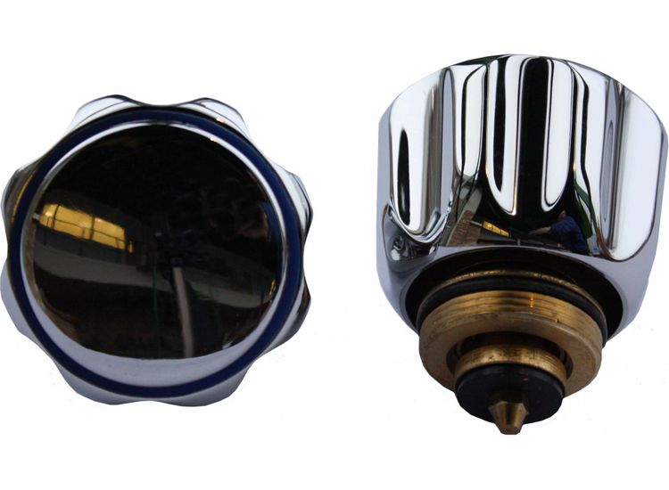 Oracstar Adapt-A-Tap Conversion Kit – Chrome Tap Heads with Brass Valves &amp; Washers