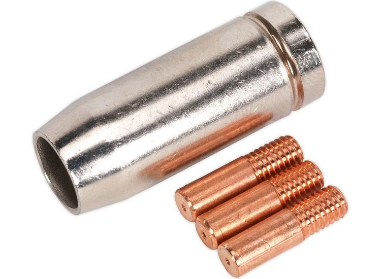 Sealey MIG953 Conical Nozzle x 1 Contact Tip 0.6mm x 3 MB14