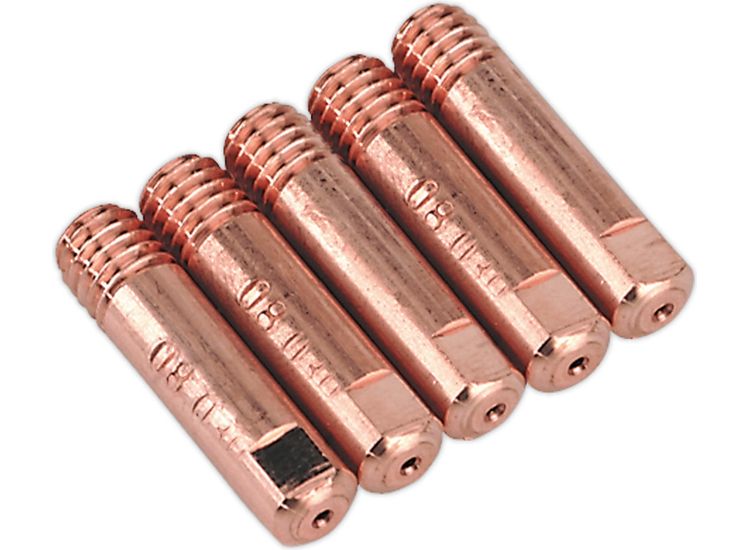Sealey MIG957 Contact Tip 0.8mm TB15 Pack of 5