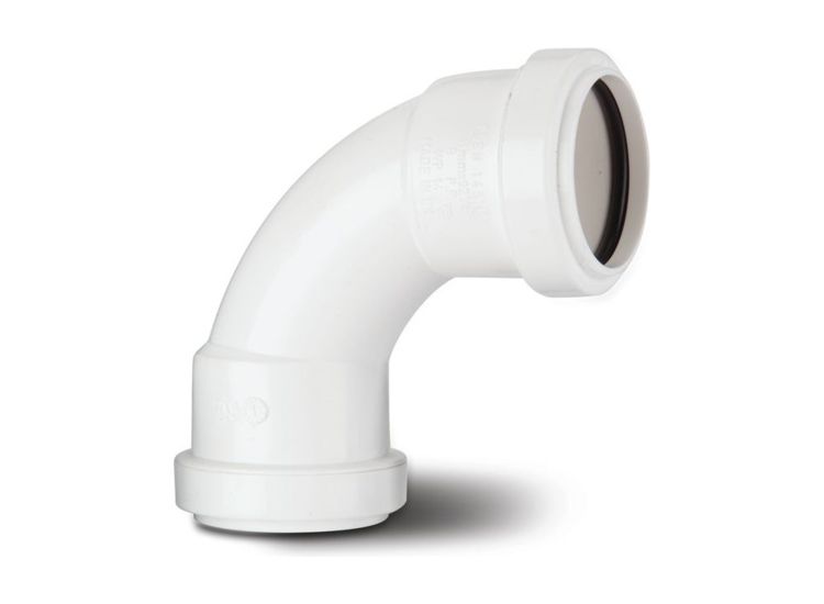 Polypipe WP14W Swept Bend 90 Degrees