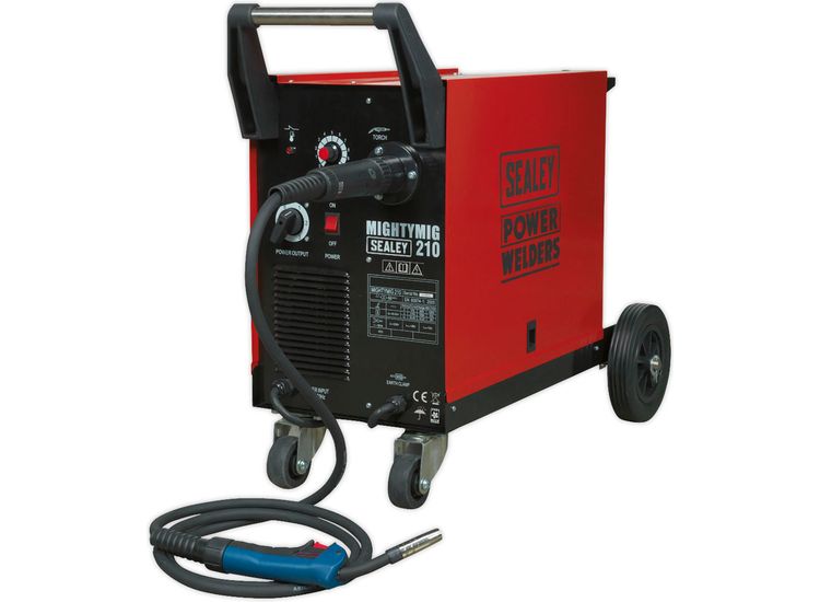 Sealey MIGHTYMIG210 Professional Gas/No-Gas MIG Welder 210Amp with Euro Torch
