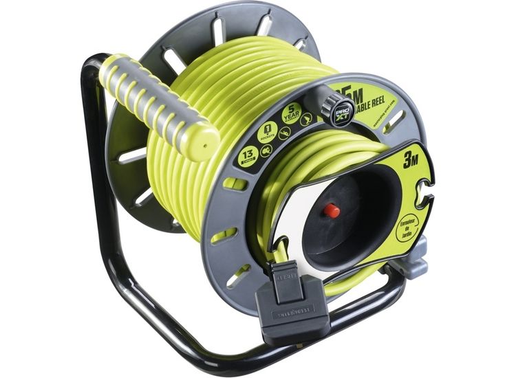 Pro Xt OMU2513FL3IP Outdoor Cable Reel 1 Gang
