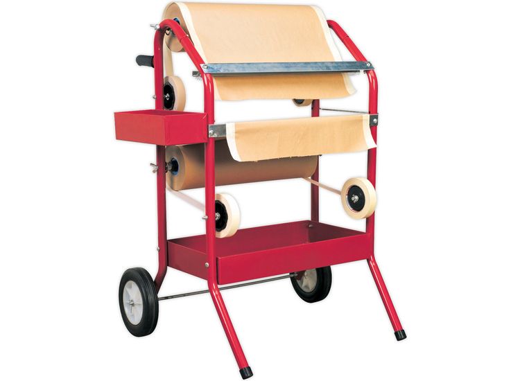 Sealey MK66 Masking Paper Dispenser 2 x 450mm Trolley