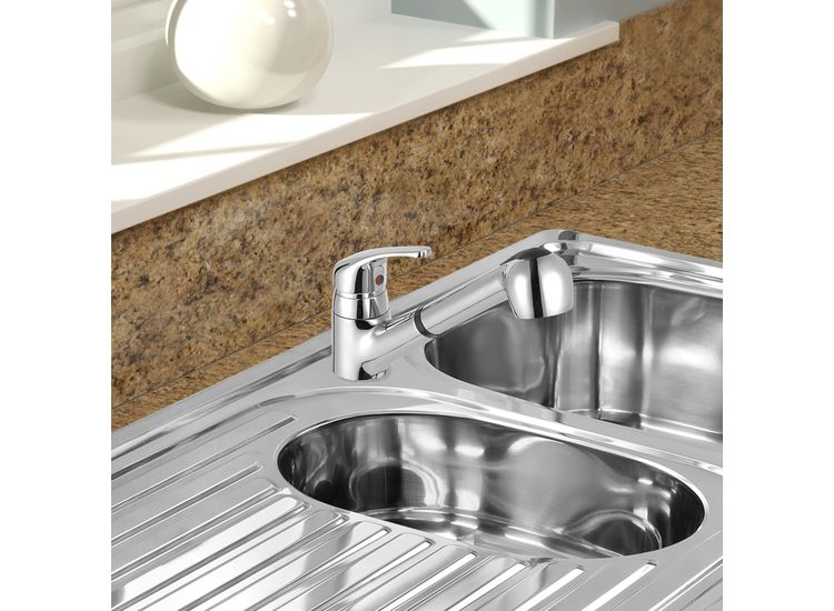 SP SPT215 Neptune Pull Out Mono Mixer Sink Tap