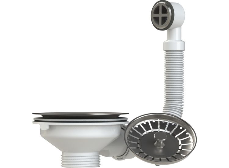 Viva PP0010 Basket Strainer Waste With Overflow