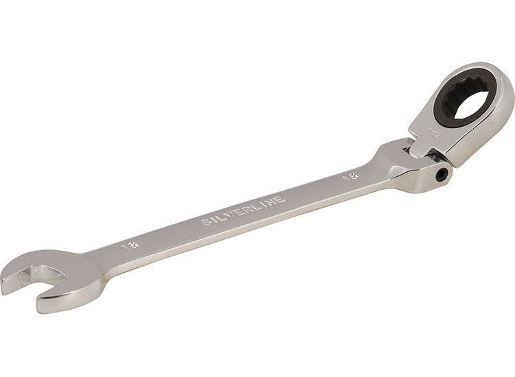 Silverline Flexible Head Ratchet Spanner
