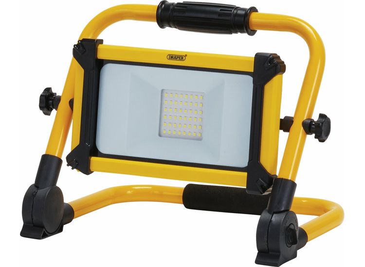 Draper 03182 230V Rechargeable Folding Site Light, 10W, 1100 Lumens
