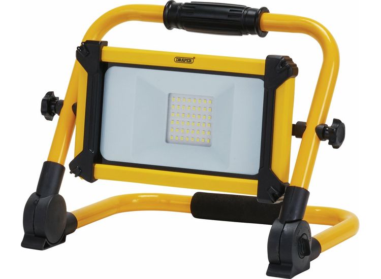 Draper 03183 230V Rechargeable Folding Site Light, 20W, 2200 Lumens