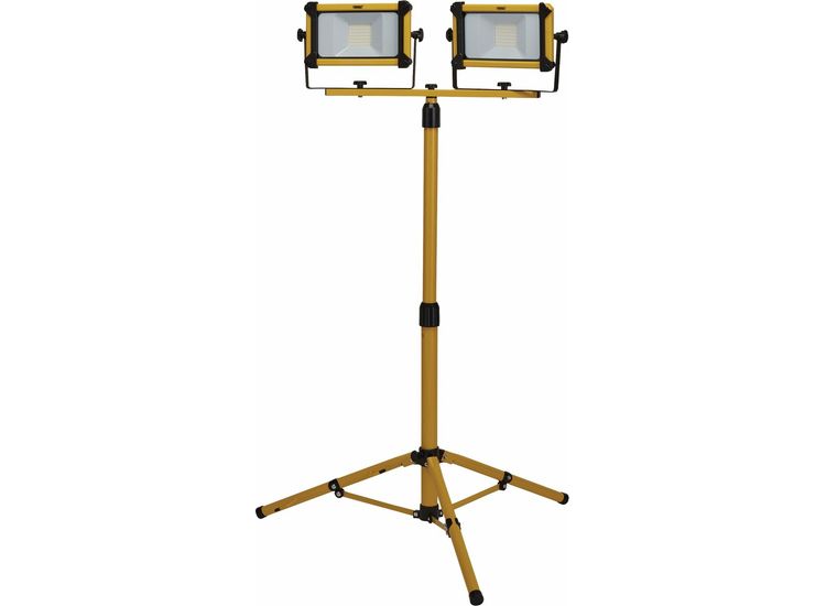 Draper 03211 230V SMD LED Tripod Site Light, 2 x 10W, 2200 Lumens