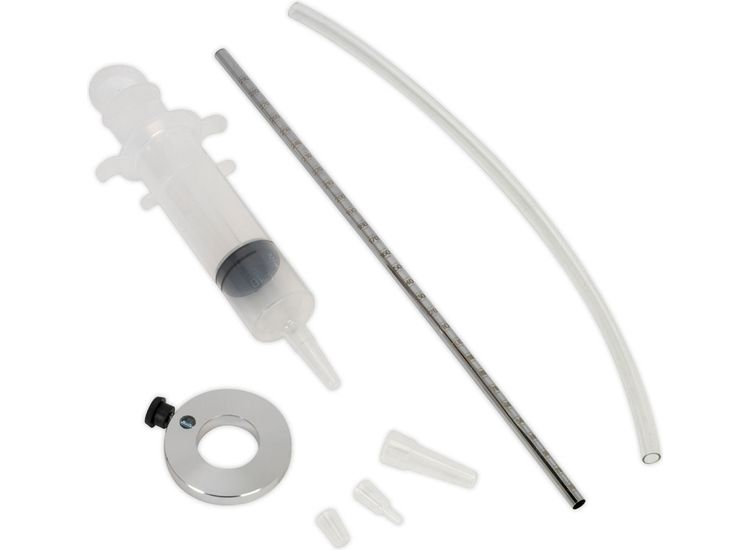 Sealey MS033 Motorcycle Fork Oil Level Gauge with Top-Up Syringe