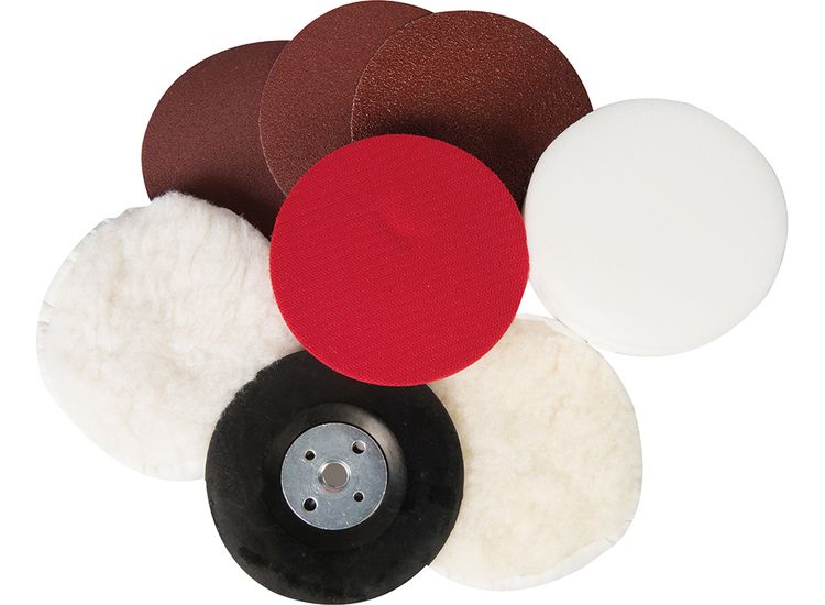 Silverline Sanding &amp; Polishing Kit 8pce
