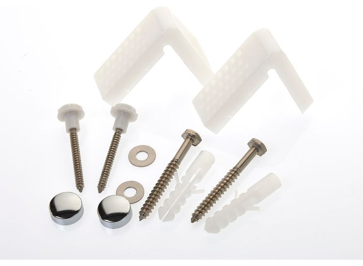 Make PRO032 Angled Toilet Pan Fixing Kit With Caps