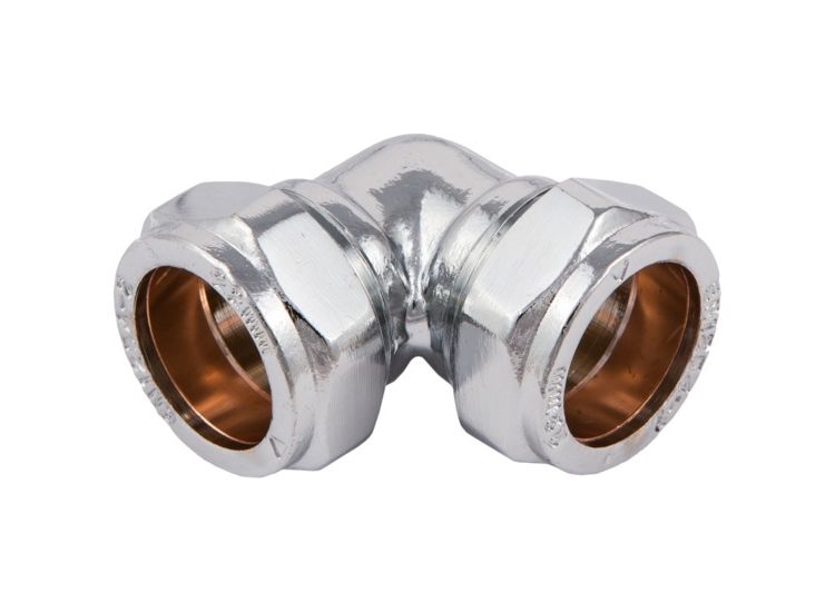Securplumb SU9819 Compression Elbow Bright CP
