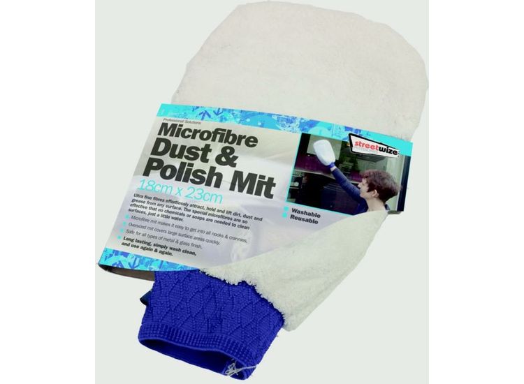 Streetwize SWCR8 Microfibre Dust &amp; Polish Mitt