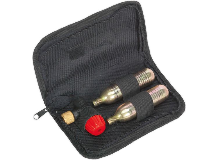 Sealey MS087 Motorcycle CO2 Emergency Tyre Inflator Kit