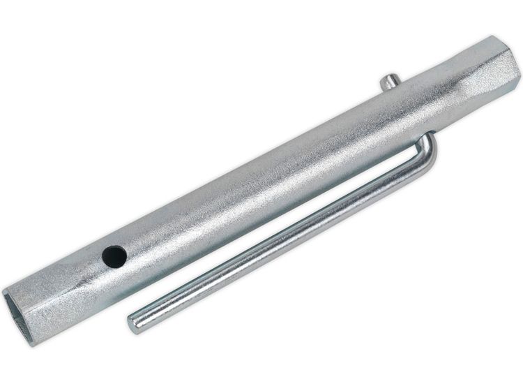 Sealey MS157 Double End Long Reach Spark Plug Box Spanner 16/18mm with L-Bar