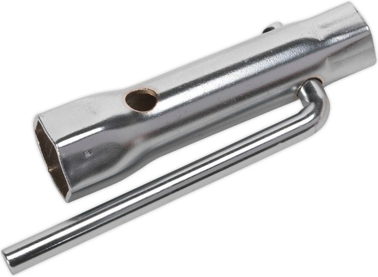 Sealey MS158 Double End Long Reach Spark Plug Box Spanner 16/21mm with L-Bar