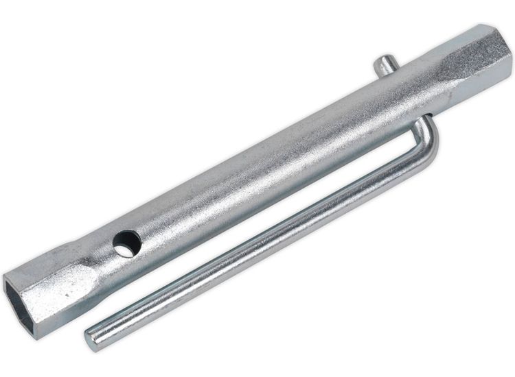 Sealey MS160 Double End Long Reach Spark Plug Box Spanner 14/16mm with L-Bar