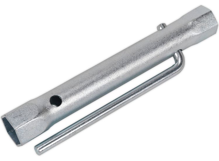 Sealey MS161 Double End Long Reach Spark Plug Box Spanner 18/21mm with L-Bar