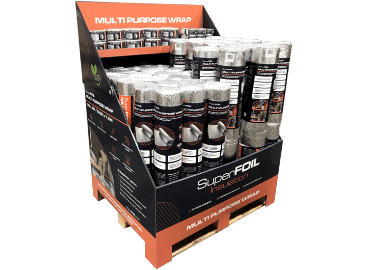 Superfoil Full Pallet Dump Bin Display