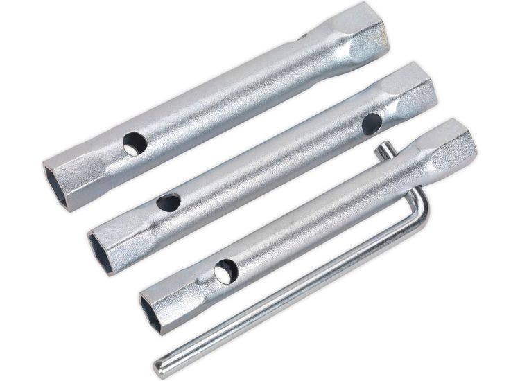 Sealey MS165 Spark Plug Box Spanner Set 3pc Long Reach Double End
