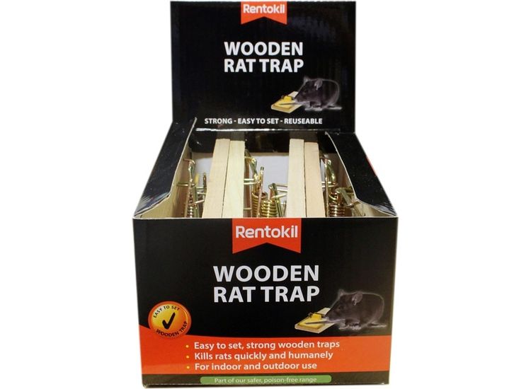 Rentokil PWL02 Wooden Rat Trap