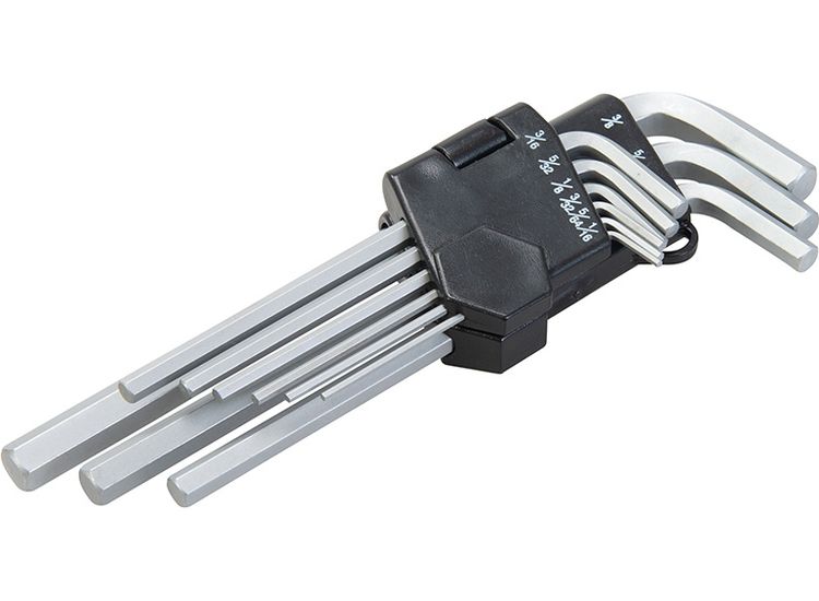 King Dick Hex Key Wrench Set AF 9pce 1/16" - 3/8"