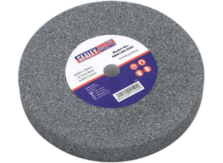Sealey NBG150/GWC Grinding Stone &amp;#8709;150 x 16mm 13mm Bore A36Q Coarse