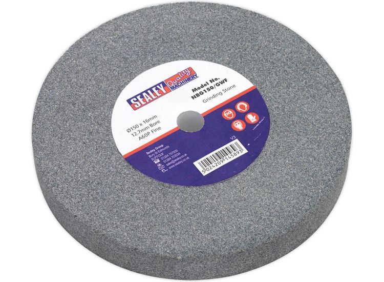 Sealey NBG150/GWF Grinding Stone &amp;#8709;150 x 16mm 13mm Bore A60P Fine
