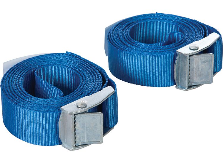 Silverline Cam Buckle Tie Down Strap 2.5m x 25mm 2pk 2.5m x 25mm