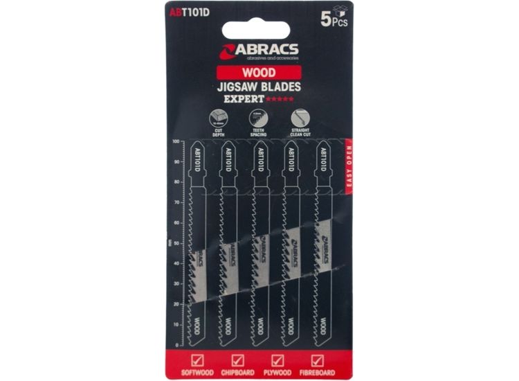 Abracs Jigsaw Blade For Wood Fine Clean Cut